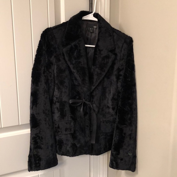 Black fur blazer - Picture 1 of 4